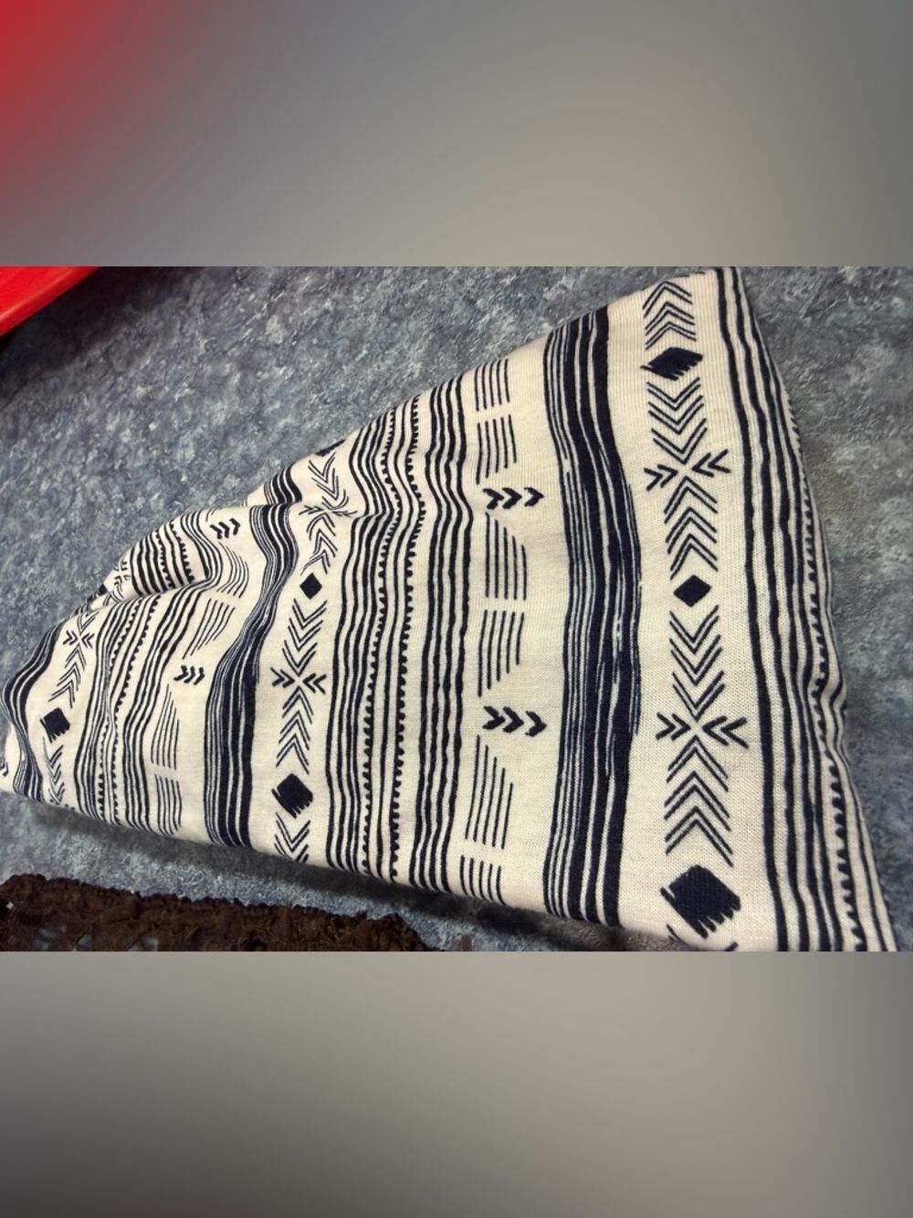 Tribal Print- Black & Cream bandannas